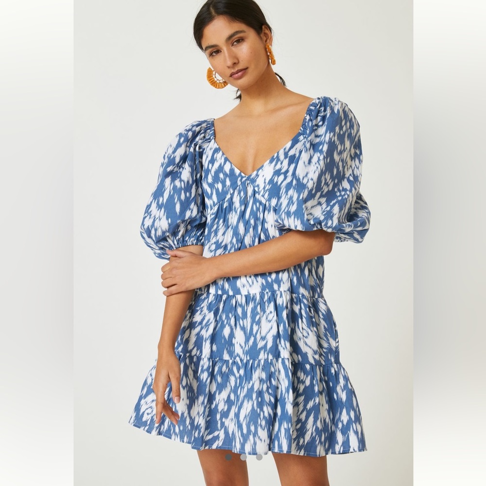 Anthropologie. Floral Tunic Mini Dress. Small.